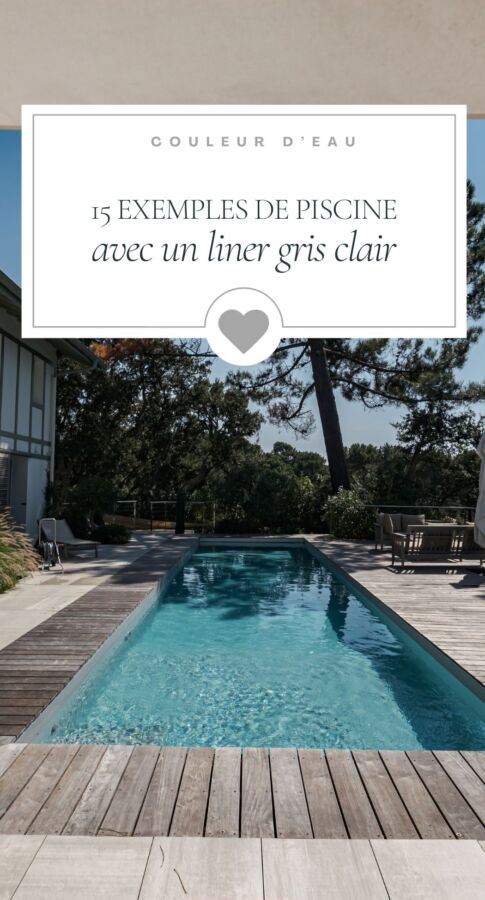 Design moderne liner piscine