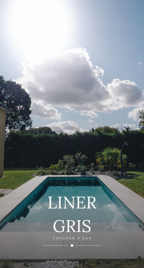 Design moderne liner piscine