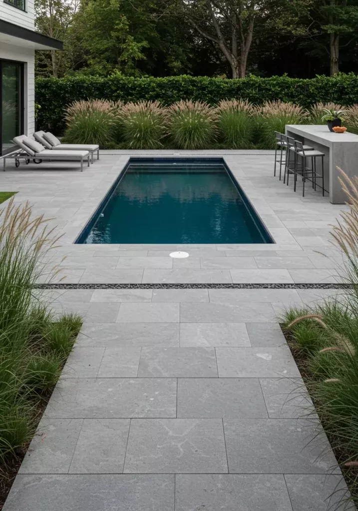 Liner piscine couleur gris clair