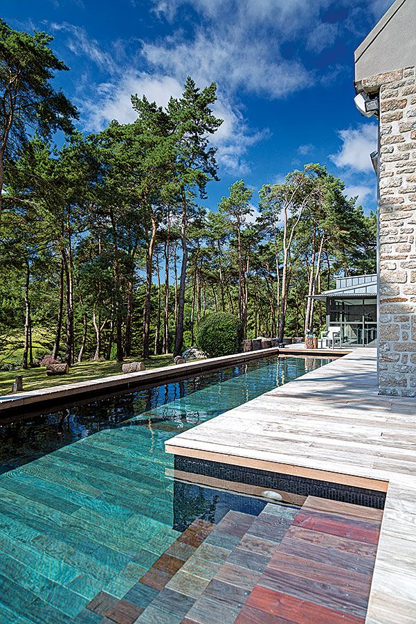 Eau propre piscine sel