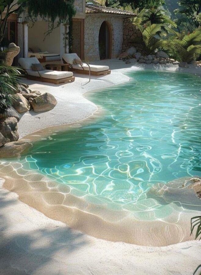 Eau propre piscine sel