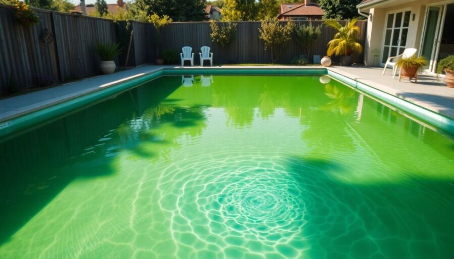 Comment éliminer l&rsquo;eau verte dans la piscine grâce au traitement adapté