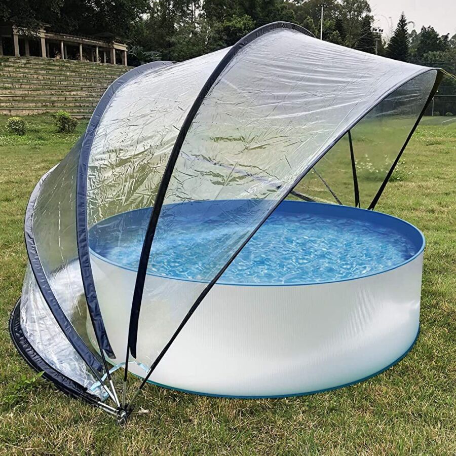 Dôme de piscine transparent