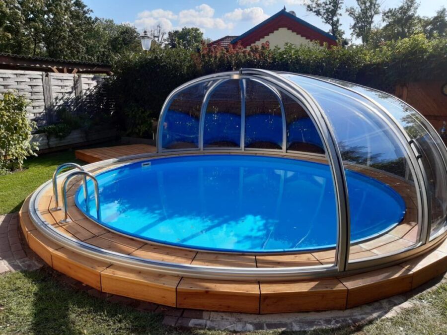 Sécurité piscine avec dome