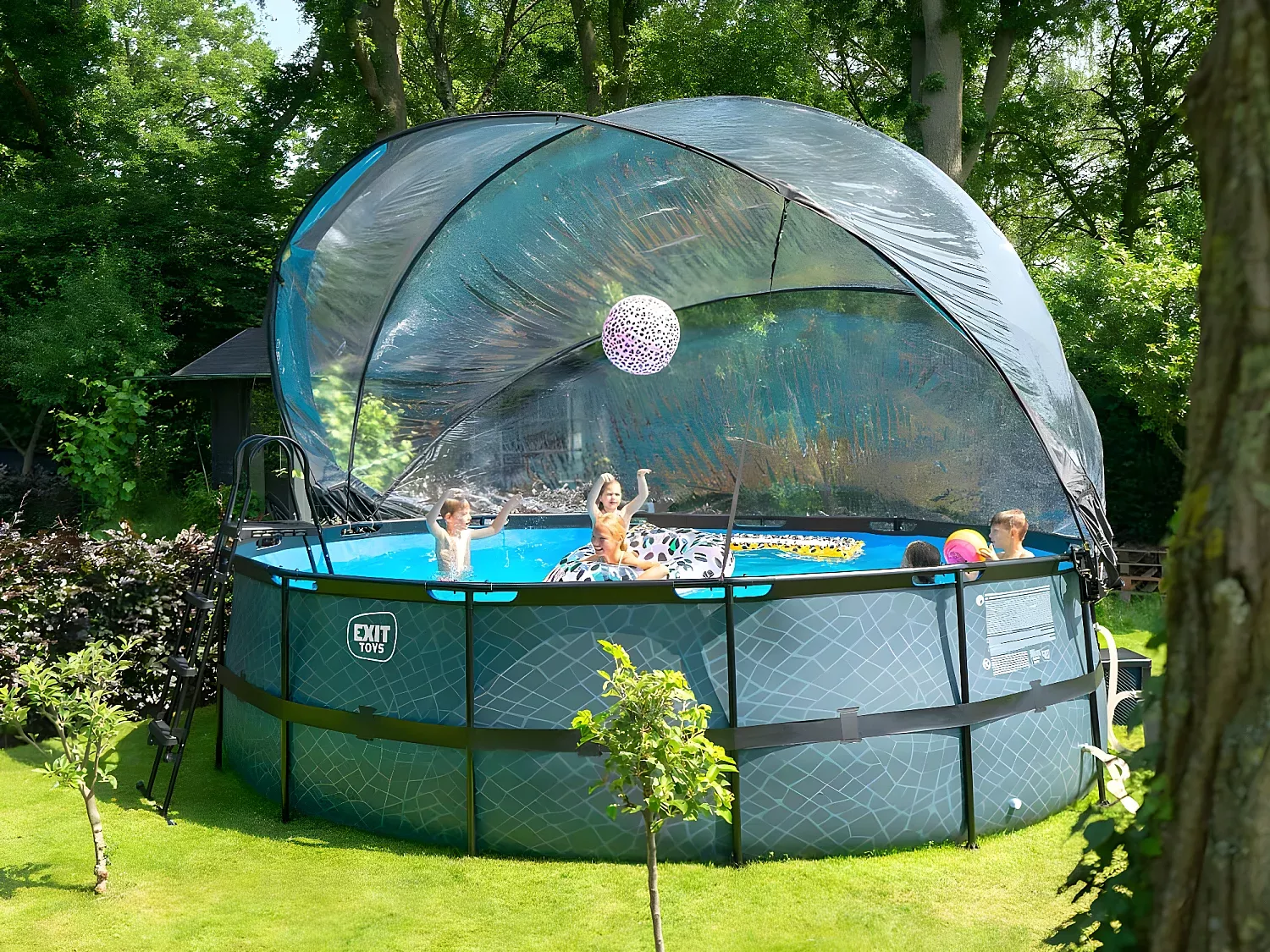 Protection dome piscine hors sol