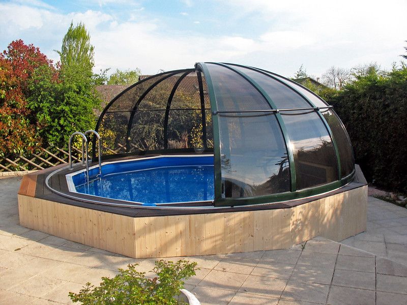 Protection dome piscine hors sol