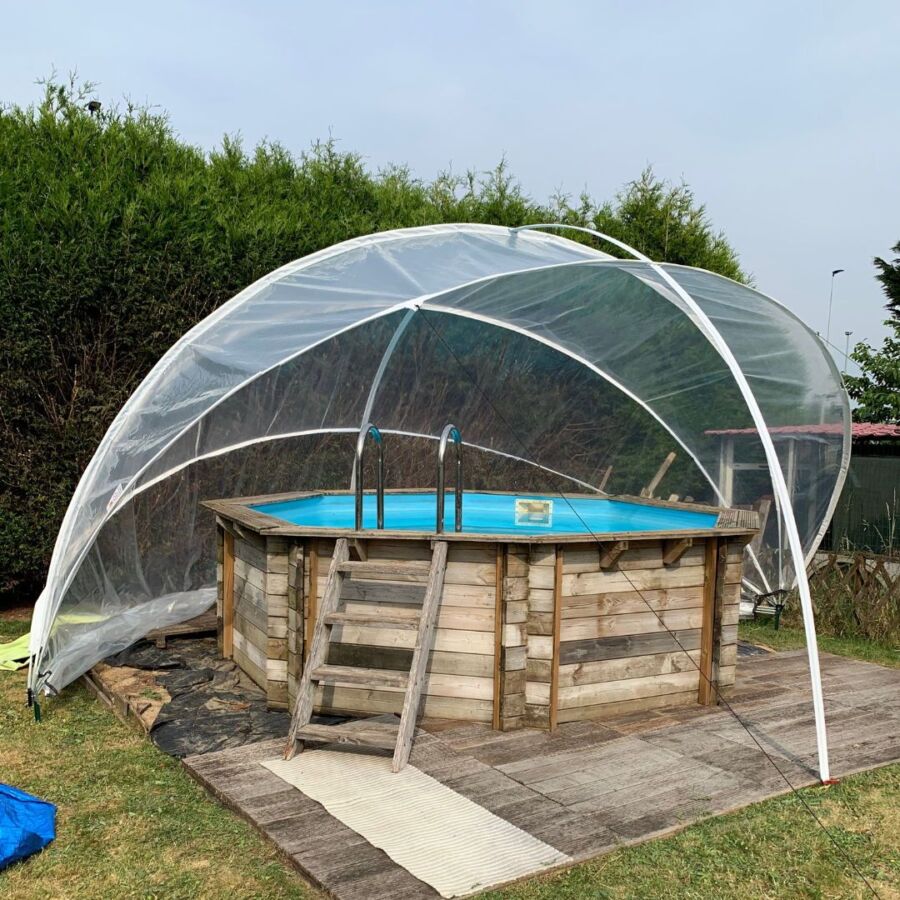 Sécurité piscine avec dome