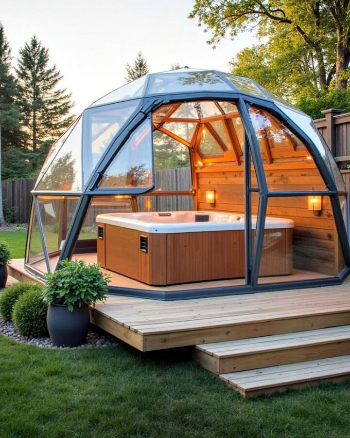 Confort optimal dome piscine